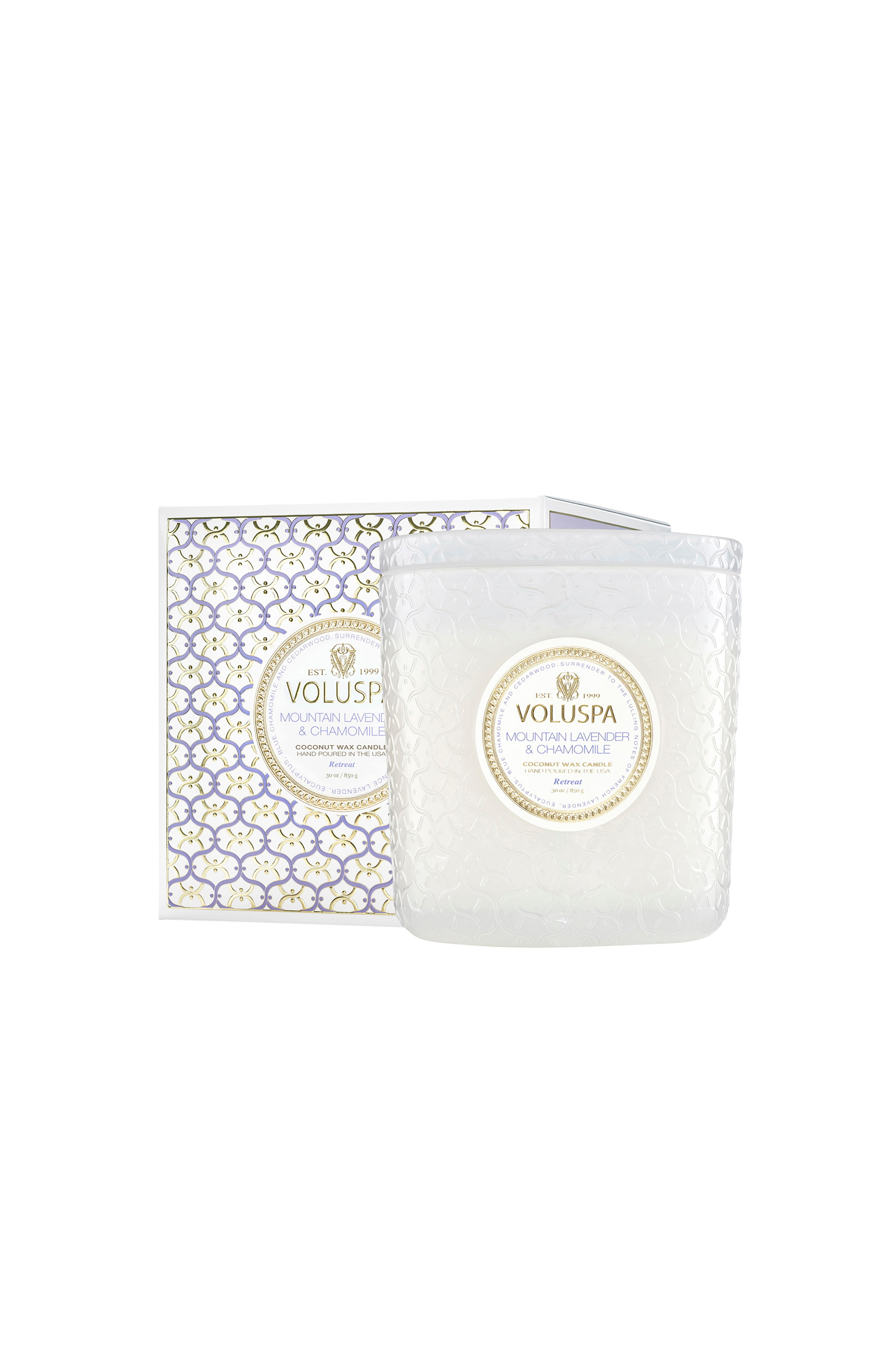 Mountain Lavender & Chamomile Boxed Luxe Jar Candle 80H v:4363560