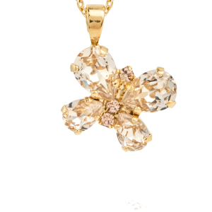 Halskjede Butterfly Stud Necklace Gold v:8819165
