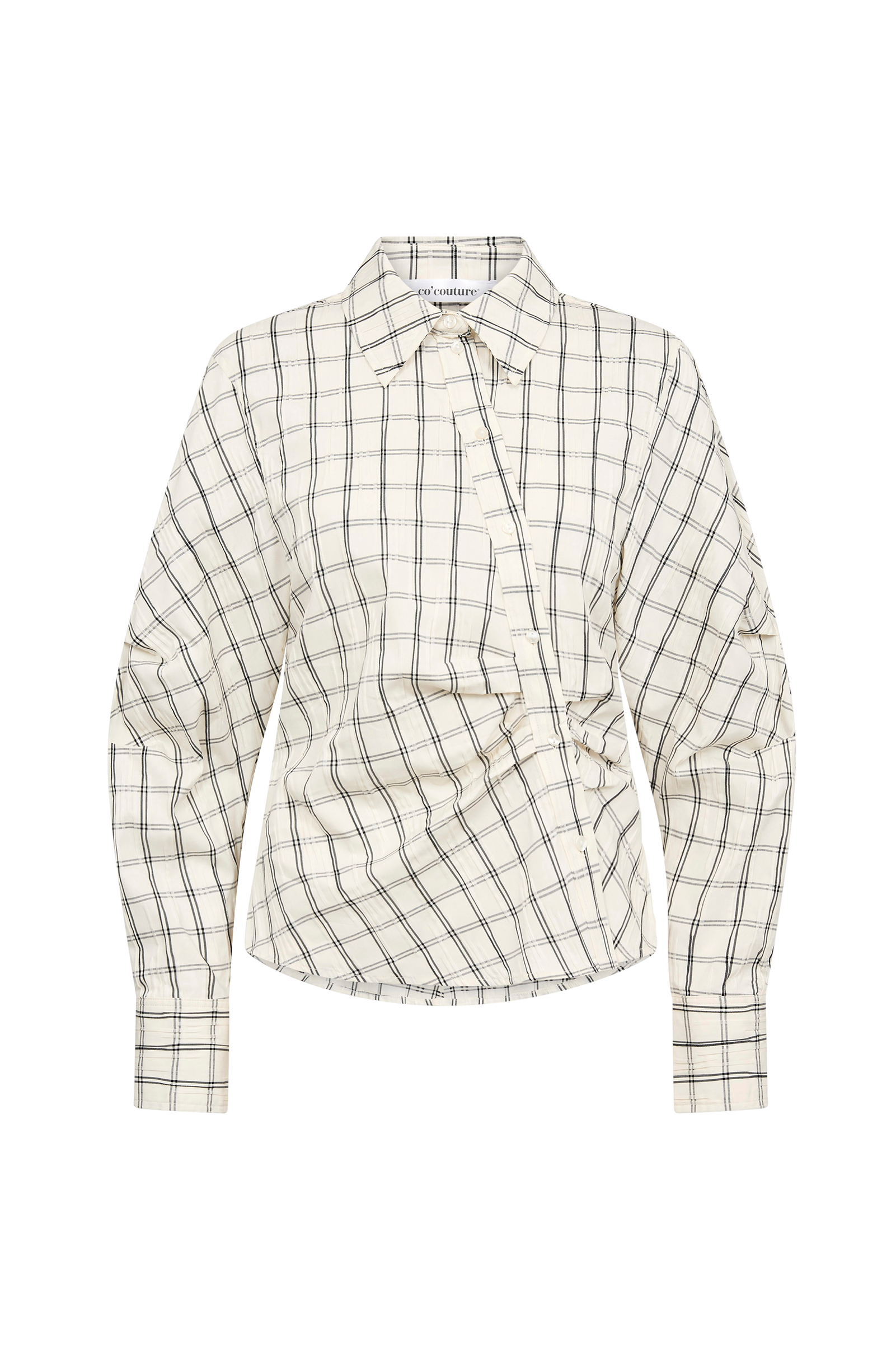 Skjorte BisoCC Asym Check Shirt v:5961515