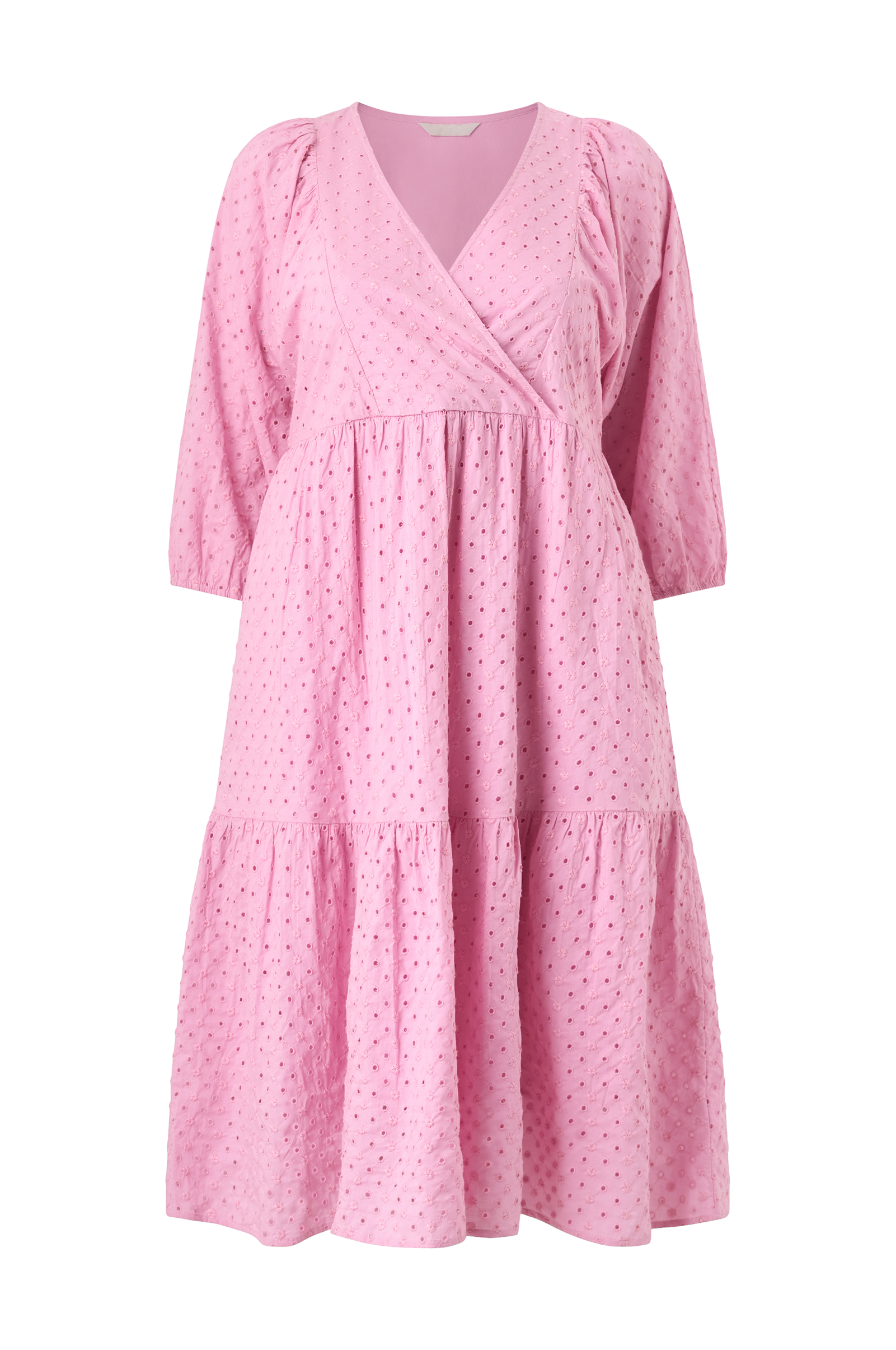 Kjole med broderie anglaise v:3560228