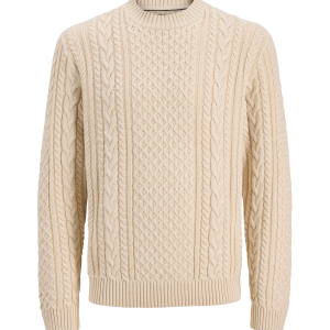 Genser Jprblucallum Cable Knit Crew Neck J v:3062732