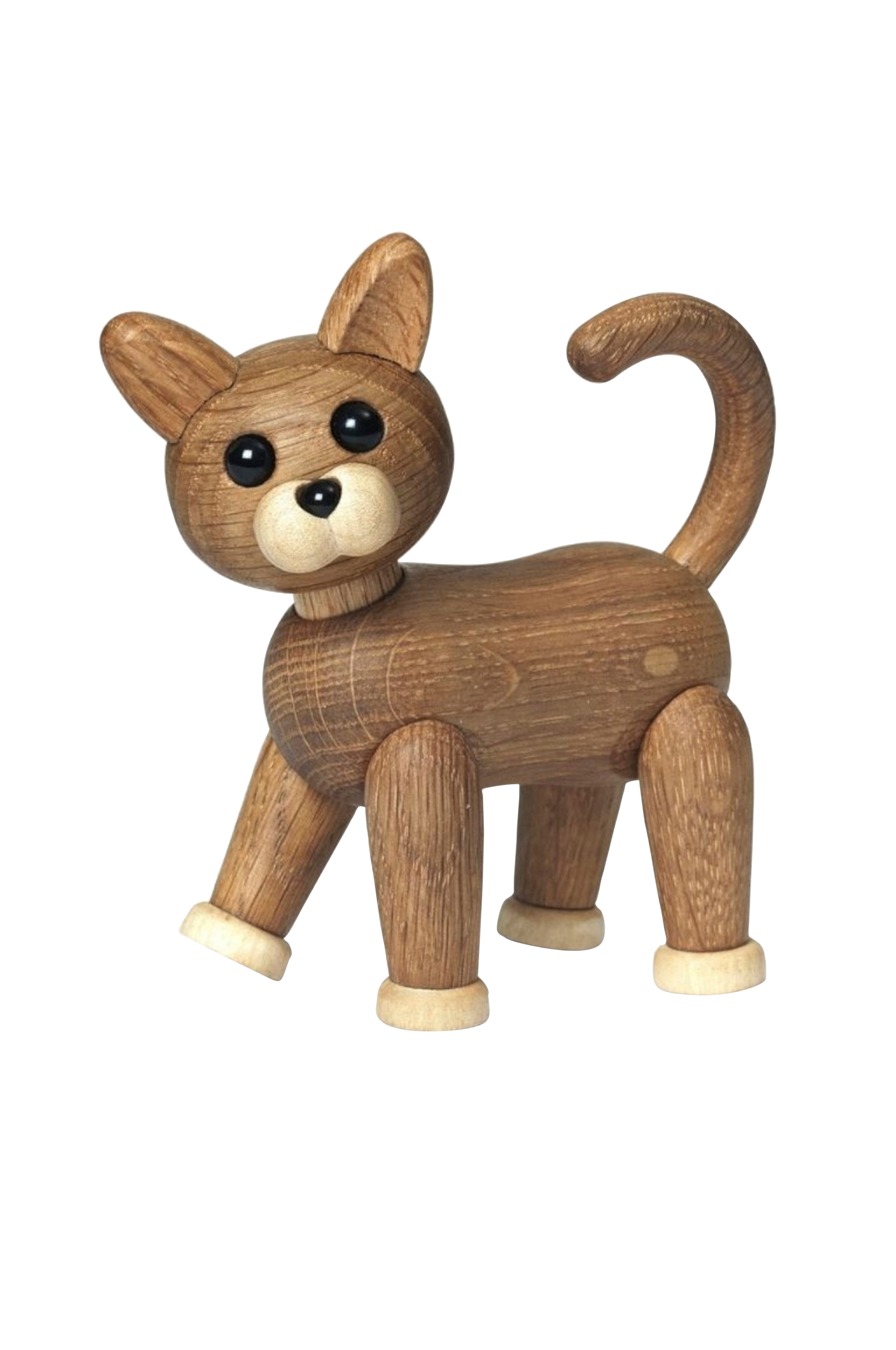 Dekorasjon i tre Sneaky Kattunge 10 cm v:6868782