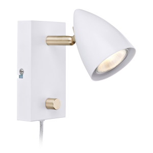 CIRO Vegg 1L Hvit/Messing v:1785796