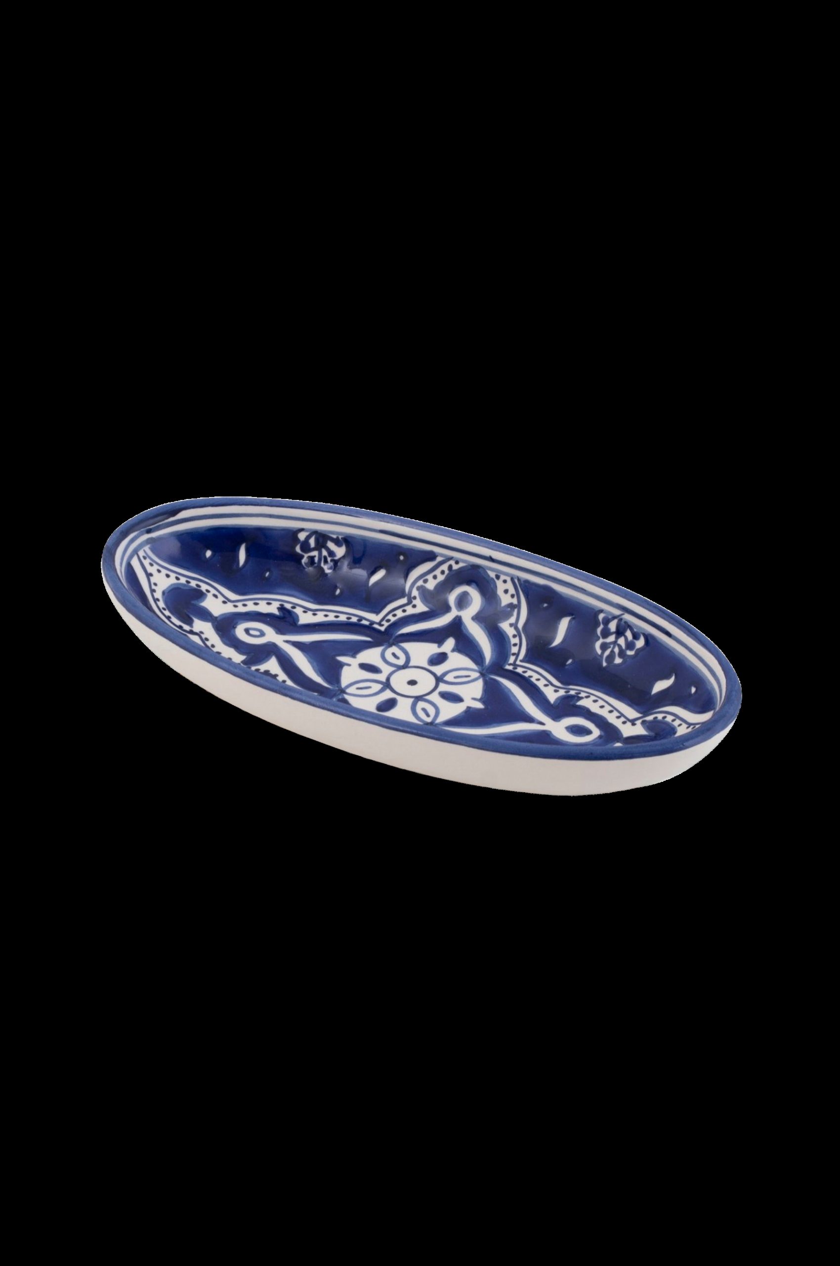 Ovalt fat Blue Fond 20 cm v:5283785