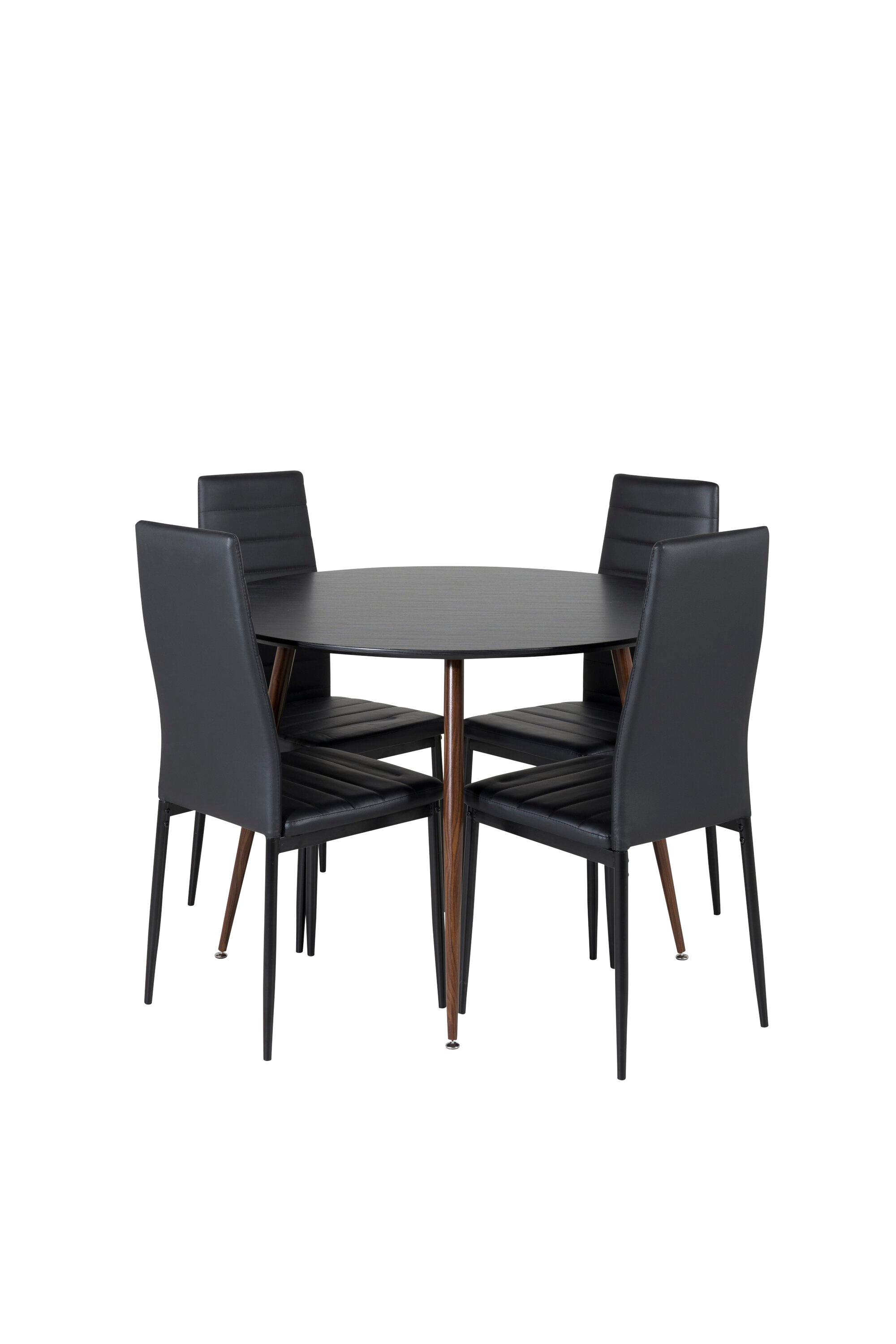 Spisegruppe Plaza med 4 stk stoler Slim v:1105002