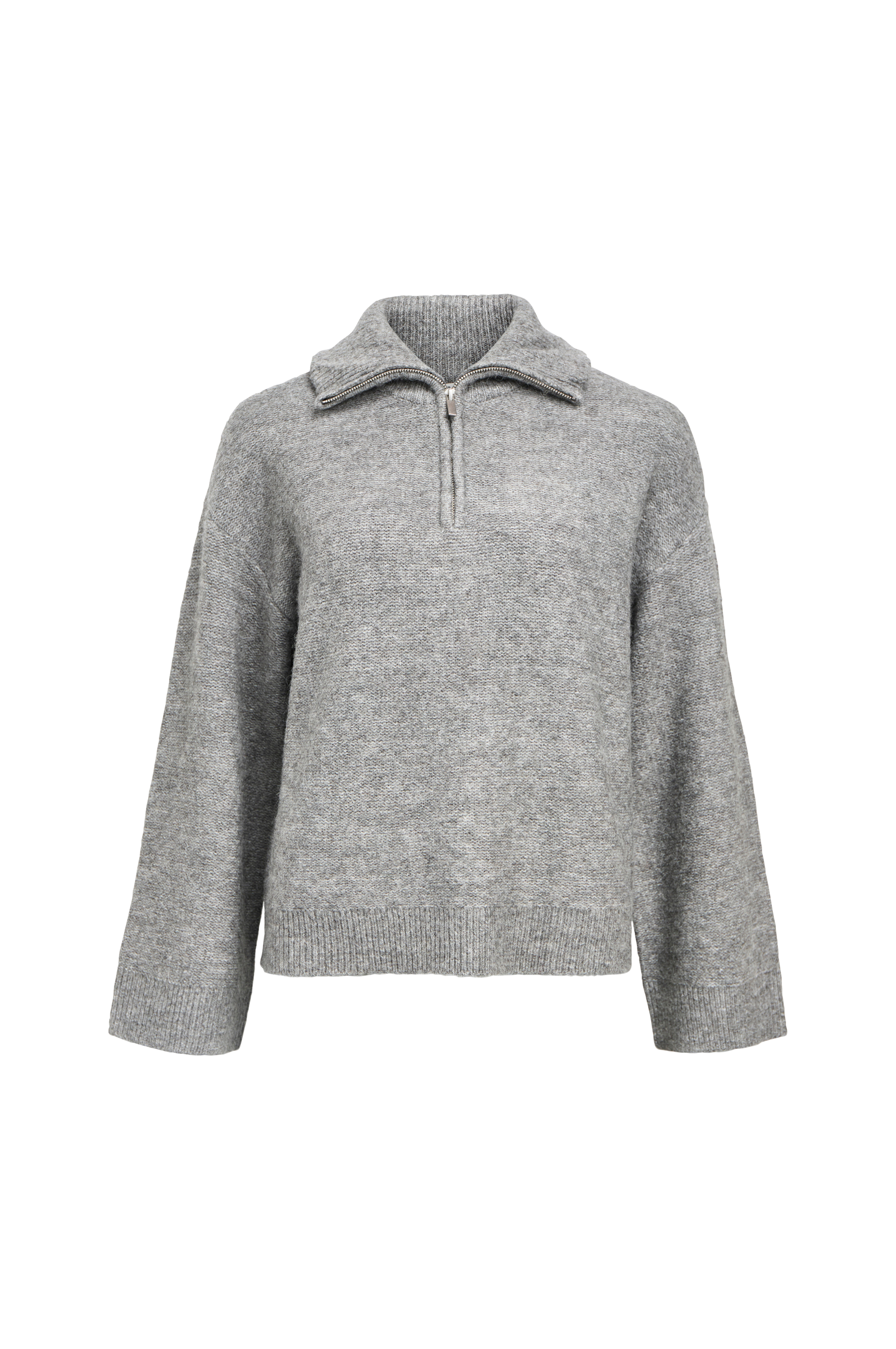 Pullover objDiana LS RE Zip High Neck Knit N v:1859408