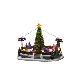 B/O Mekanisk julepynt 31 cm LED v:7687563 B/O Mekanisk julepynt 31 cm LED v:7687563