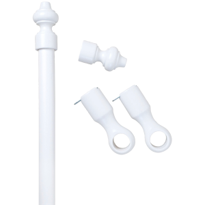 Bestemorstang 28 mm hvit 160 cm v:9801503
