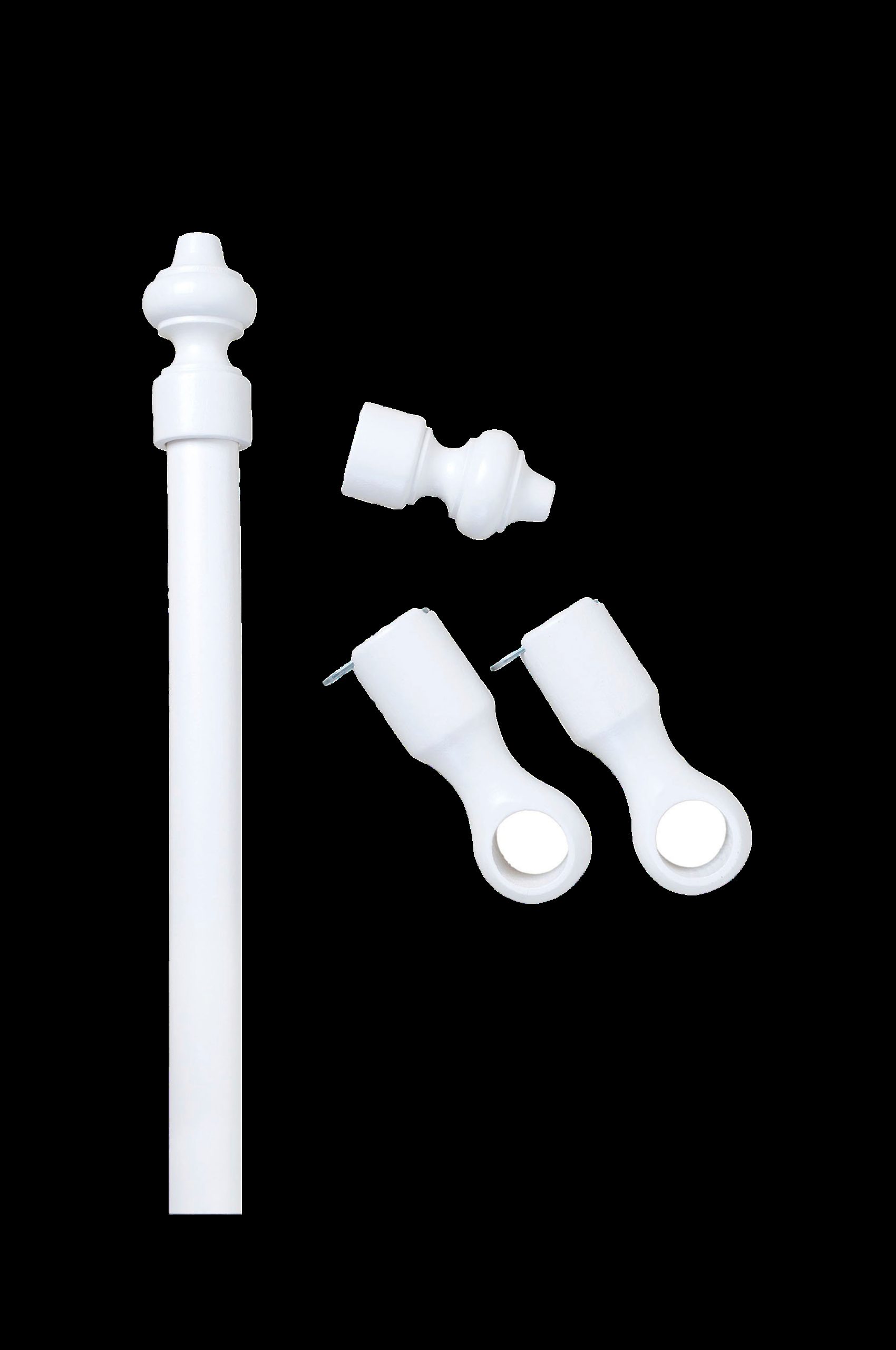 Bestemorstang 28 mm hvit 160 cm v:9801503