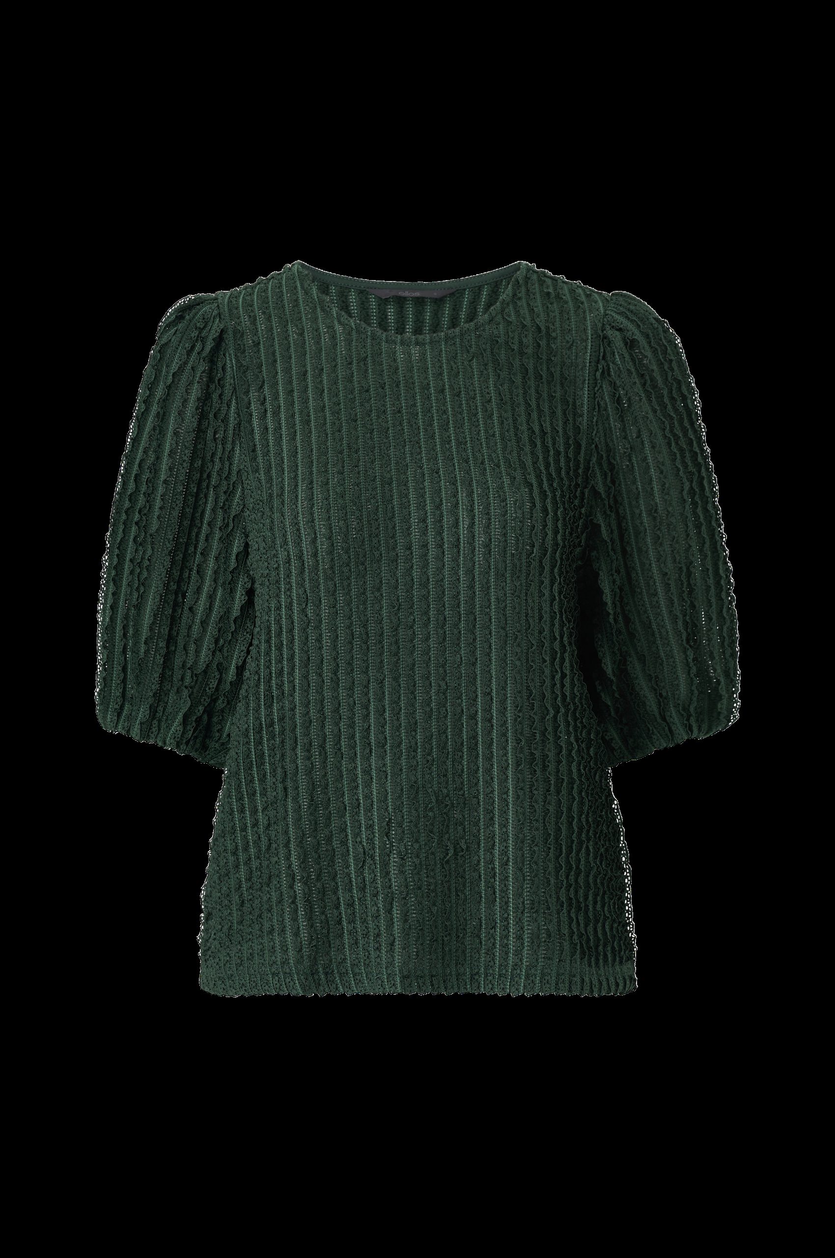 Trikotbluse med struktur v:1894538