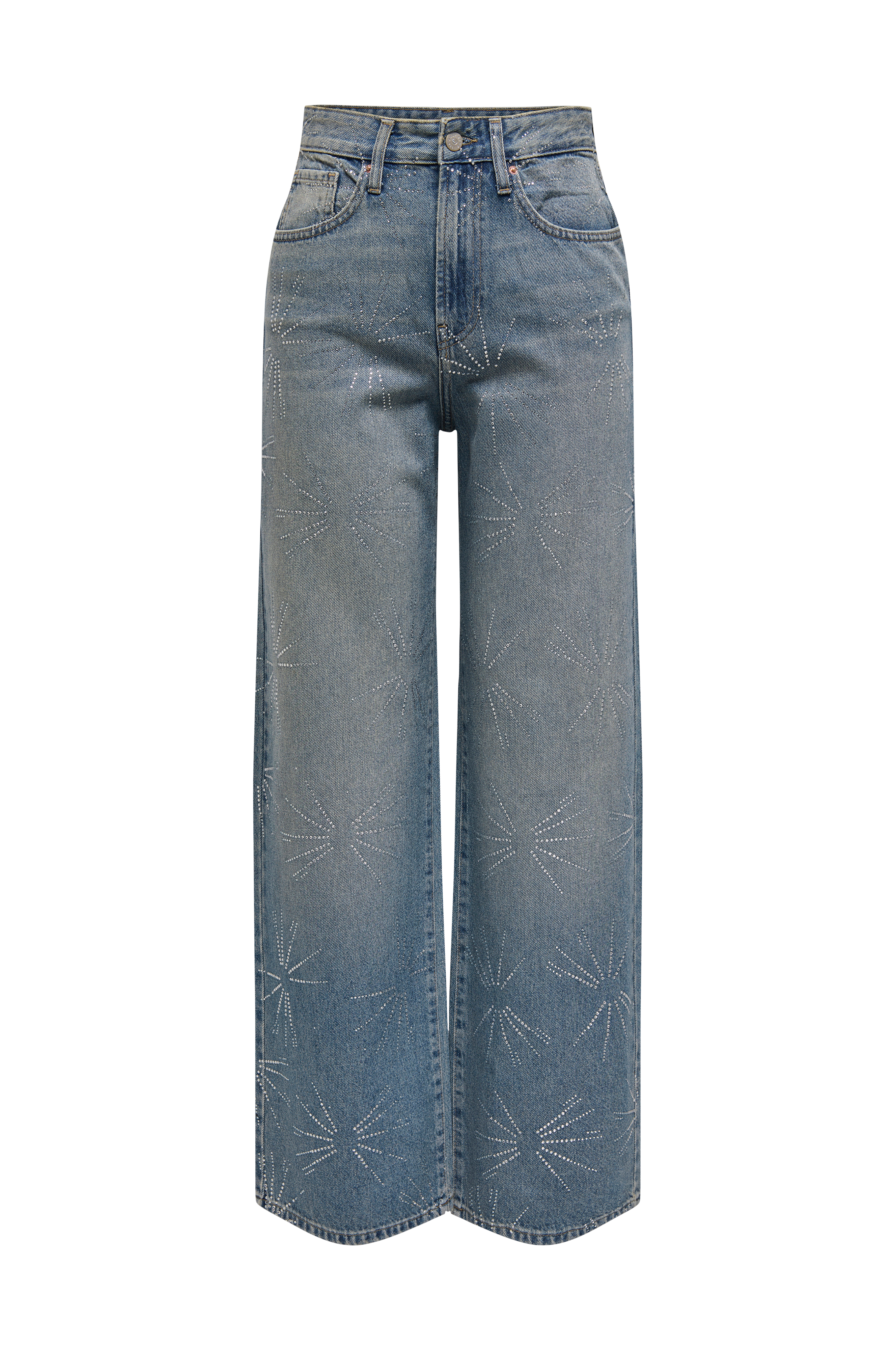 Jeans onlHope EX HW Wide Rhinst Dnm Tai D v:9687171