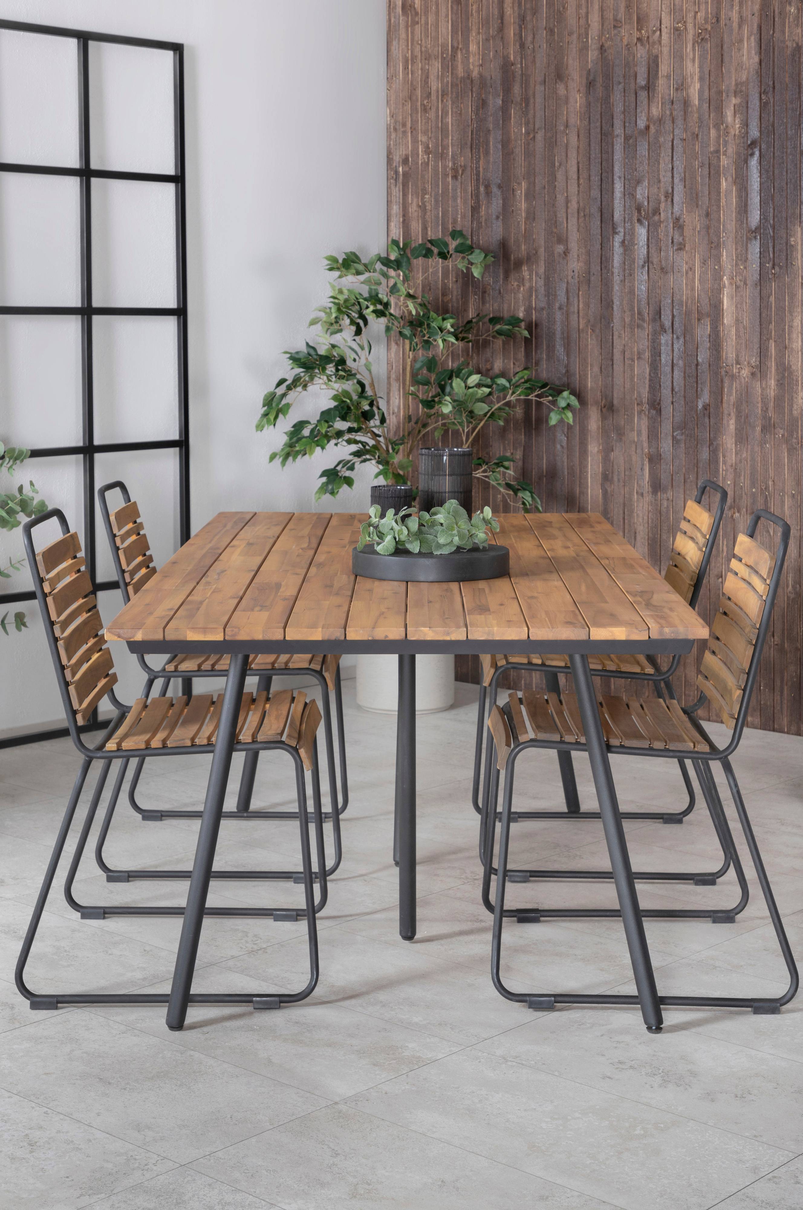 Spisegruppe Chan med 4 stk spisestoler Bois v:8654095