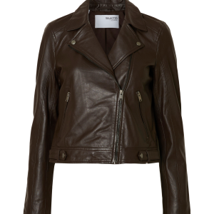 Bikerjakke slfKatie Leather Jacket v:9545911 Bikerjakke slfKatie Leather Jacket v:9545911