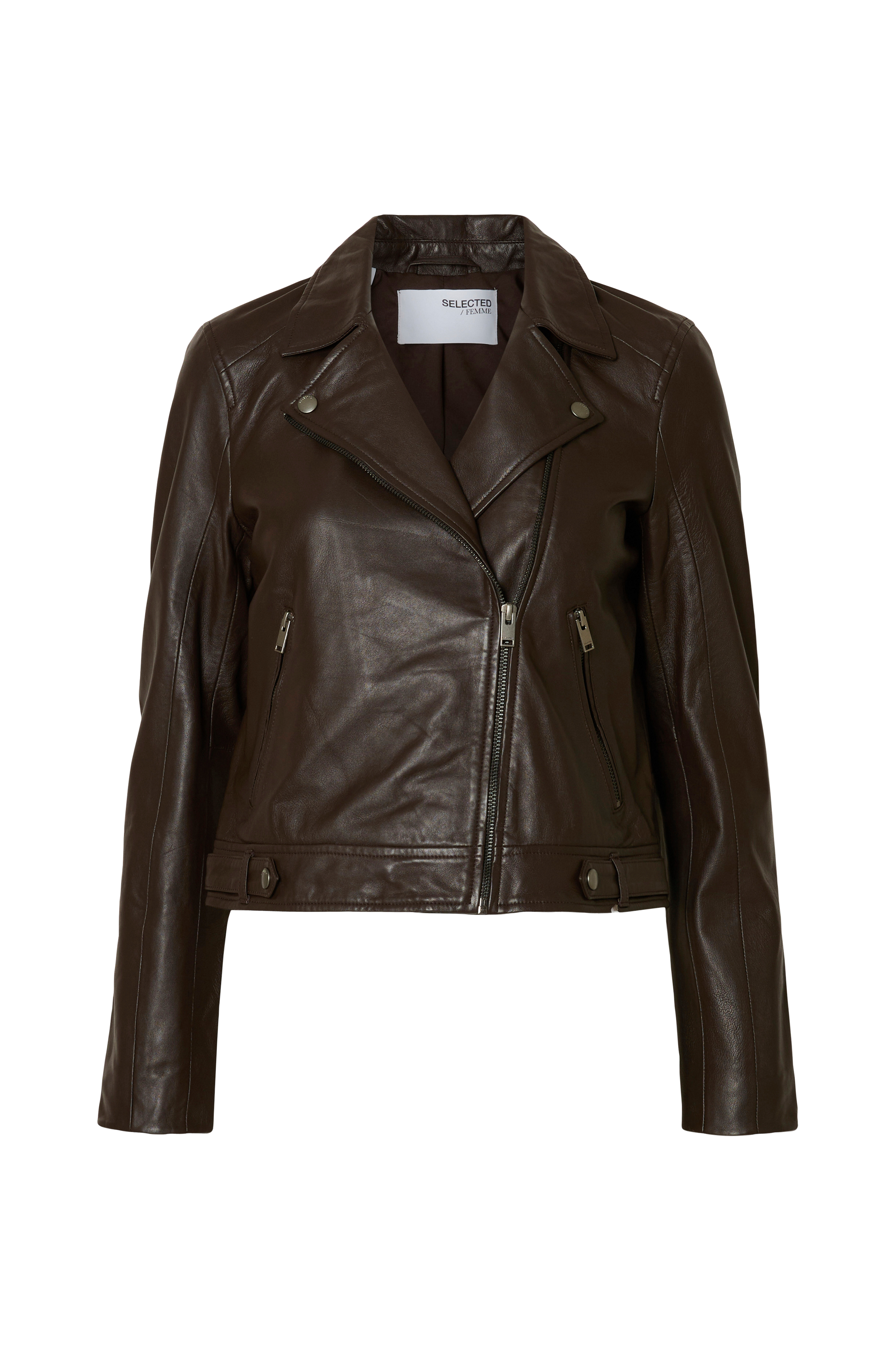 Bikerjakke slfKatie Leather Jacket v:9545911