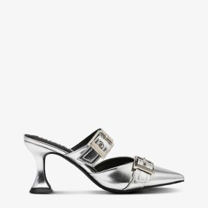 Sandaletter biaGlam Mule Double Buckle Metallic PU v:6085810