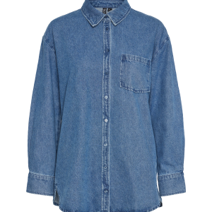 Denimskjorte pcMaisie LS Denim Shirt v:9068281
