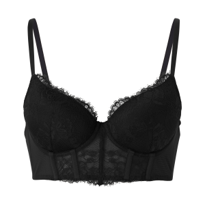 Bustier med polstrede skåler med bøyler v:9526428